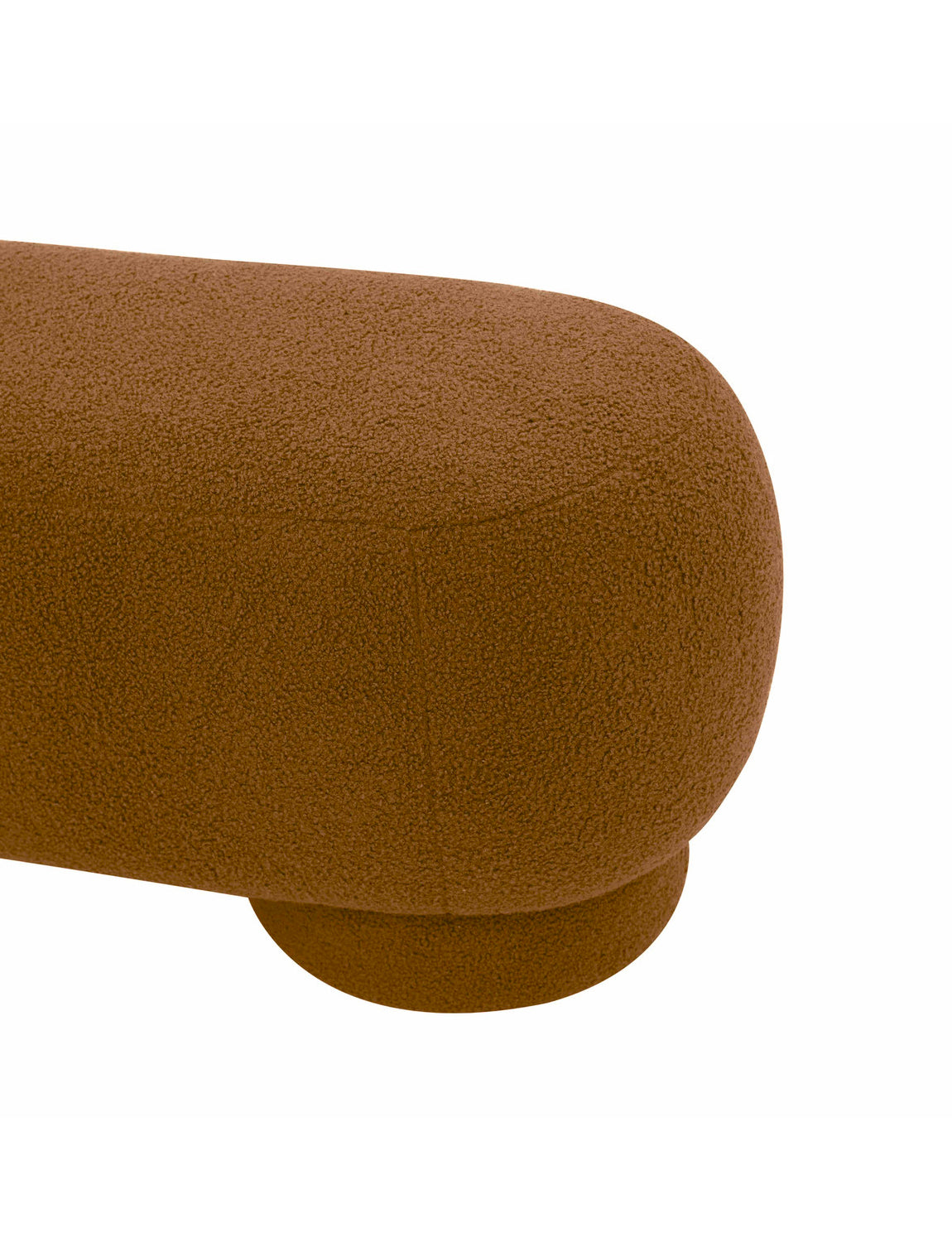 Bagel Vegan Shearling Ottoman