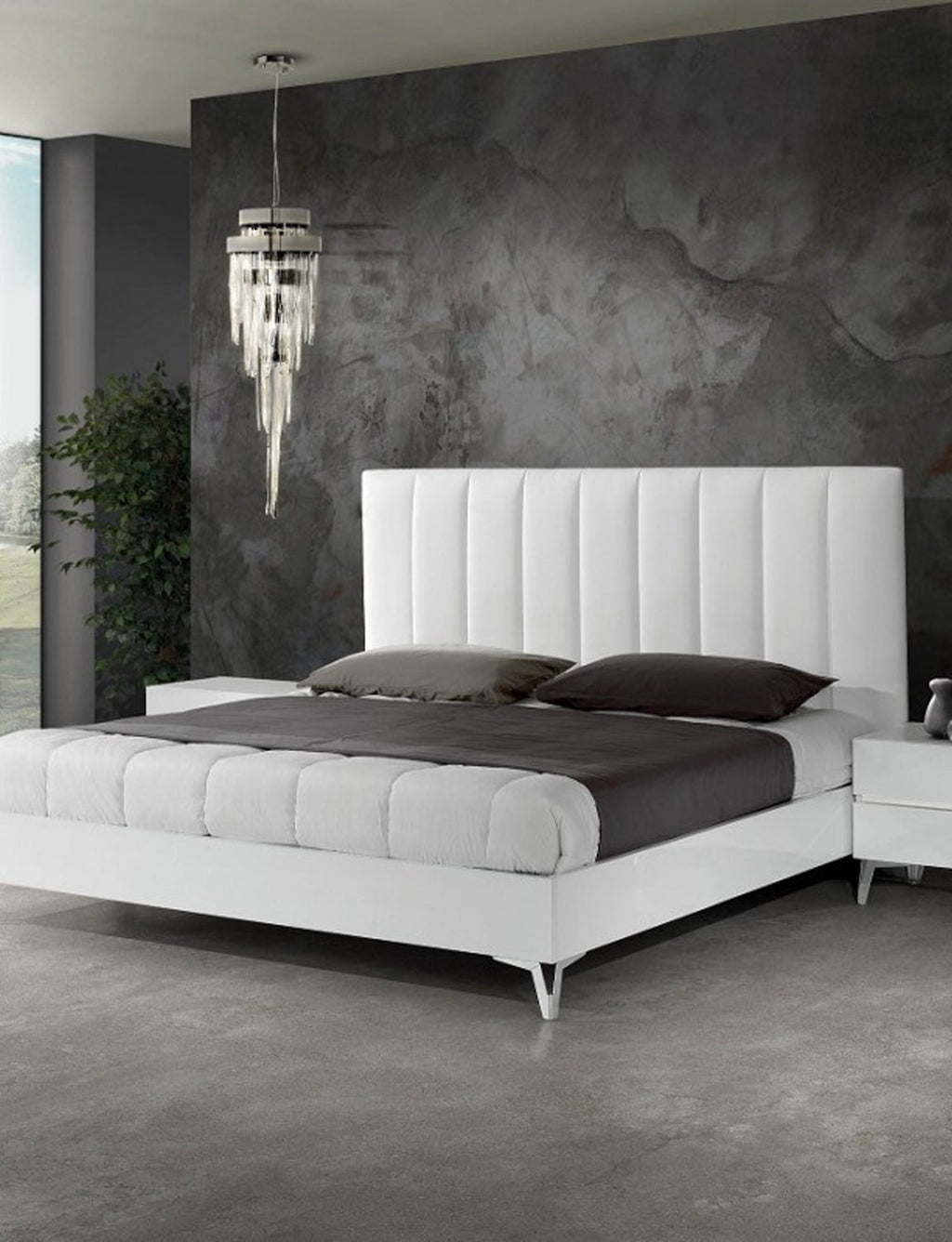 Agora Leather Bed